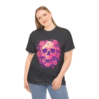 Skull and Roses Tee, Graphic Tee, Roses T-shirt,