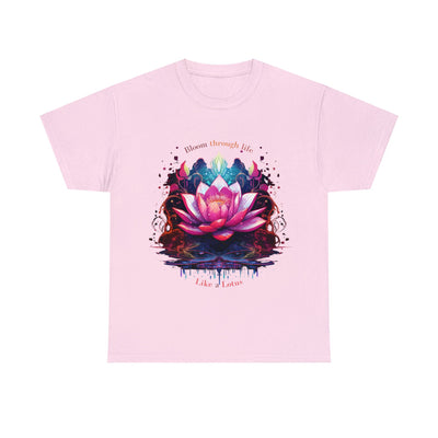 Bloom Like A Lotus Tee, Lotus T-shirt, Flower shirt,