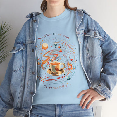 Galactic coffee shirt, graphic T-shirt, galaxy T-shirt, Coffee Shirt