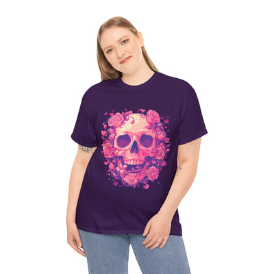 Skull and Roses Tee, Graphic Tee, Roses T-shirt,