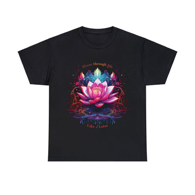 Bloom Like A Lotus Tee, Lotus T-shirt, Flower shirt,