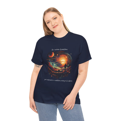 Cosmic Odyssey Tee (White font)