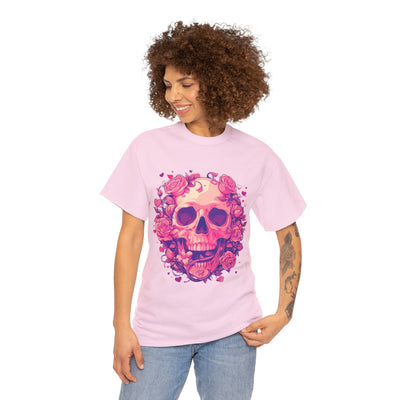 Skull and Roses Tee, Graphic Tee, Roses T-shirt,