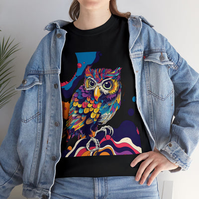 Vibrant Owl Tee, Owl T-shirt