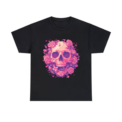 Skull and Roses Tee, Graphic Tee, Roses T-shirt,