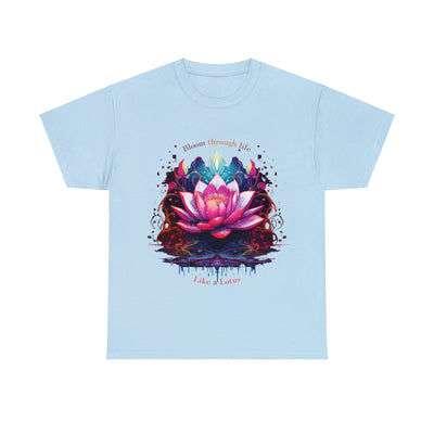 Bloom Like A Lotus Tee, Lotus T-shirt, Flower shirt,