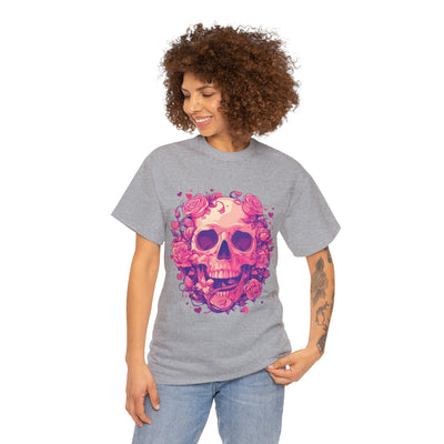 Skull and Roses Tee, Graphic Tee, Roses T-shirt,