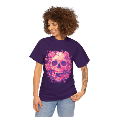 Skull and Roses Tee, Graphic Tee, Roses T-shirt,