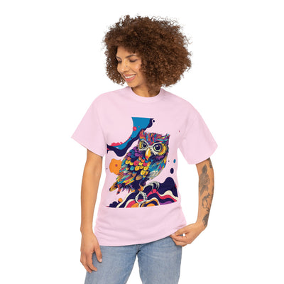 Vibrant Owl Tee, Owl T-shirt