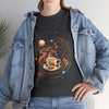 Galactic coffee shirt, graphic T-shirt, galaxy T-shirt, Coffee Shirt