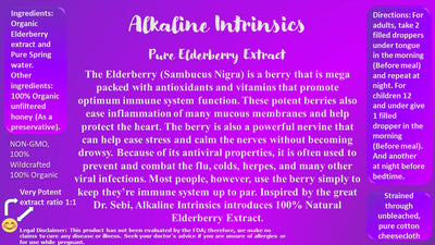 Organic Elderberry Extract 2OZ